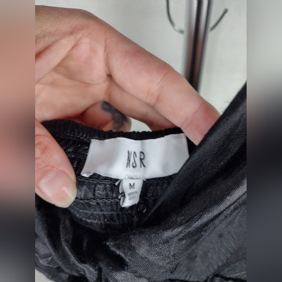 NSR Molli Jacquard Black Sleveless Jumpsuit Size Medium NWT - Picture 12 of 17